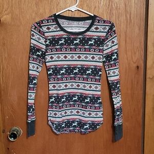 Thermal holiday long sleeve shirt